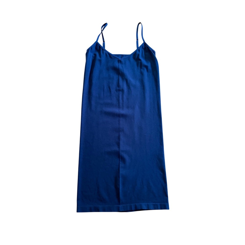 Free People Intimately Navy Seamless Mini Slip Dress XS/S‎ NWT Minimalist Layer